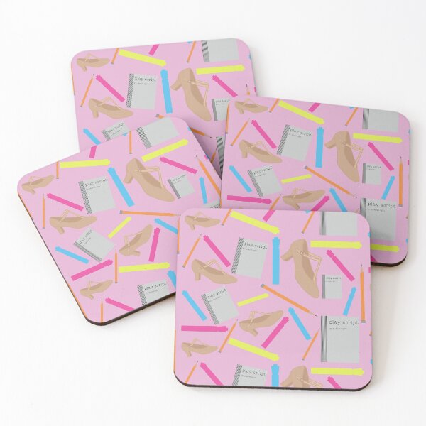 Item preview, theatre rehearsal essentials polka dots light pink background designed and sold by Ella's  Doodles And Designs.