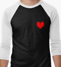 Undertale Heart Men's Baseball ¾ T-Shirt