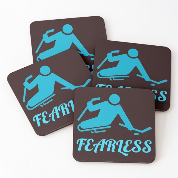 Item preview, fearless. differently abled individual, playing sledge hockey designed and sold by doctors-apparel.