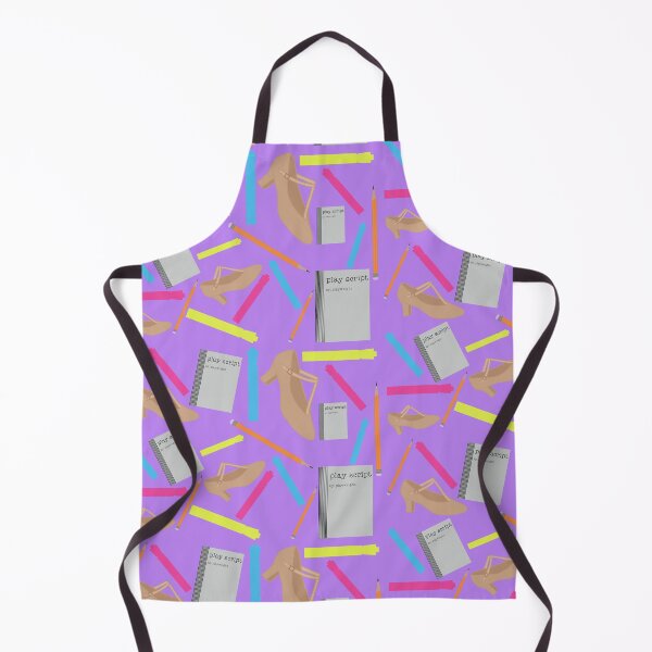 Item preview, theatre rehearsal essentials polka dark light purple background designed and sold by Ella's Doodles And Designs.