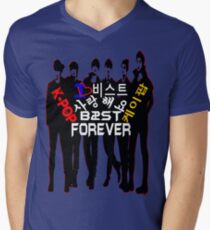 ♥♫I Love B2ST Forever Splendiferous K-Pop Clothes & Stickers♪♥ Men's V-Neck T-Shirt