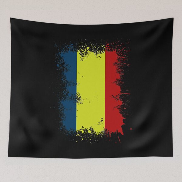 Item preview, Romania flag art splash of paint designed and sold by Argentini.