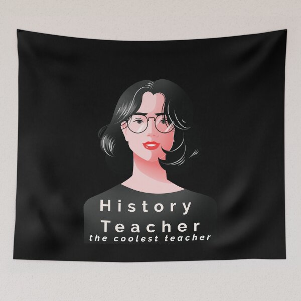 Item preview, history teacher , history teachers always bring up the past designed and sold by amr badawy.