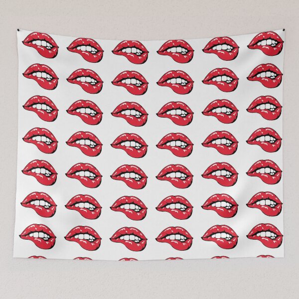 Item preview, Lips Biting designed and sold by FunnyTypeWriter.