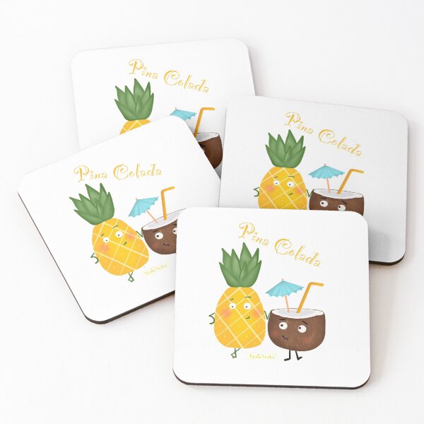 Item preview, Pineapple and coconut Pina colada designed and sold by Anastasia Toska.