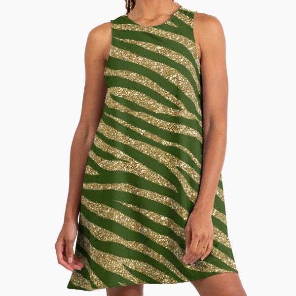 green and gold dress casual Strapless Floral Embroidered Prom Dress with Corset Back – MissJophiel