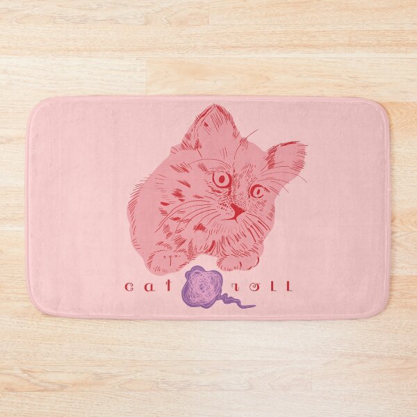Item preview, Pink cat and roll designed and sold by korasi.