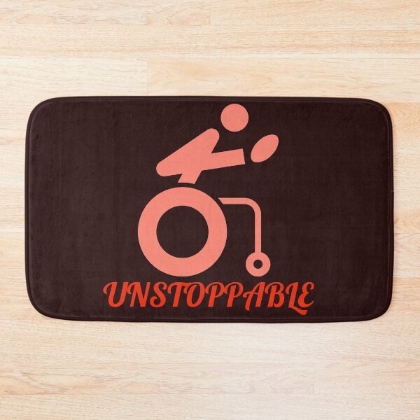 Item preview, unstoppable.  differently abled individual playing rugby. designed and sold by doctors-apparel.