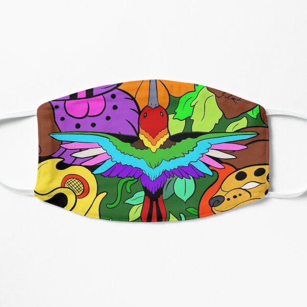 Glyph Pattern Bird Mask