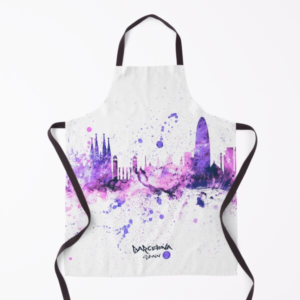 Item preview, Barcelona Spain Skyline designed and sold by ArtPrints.