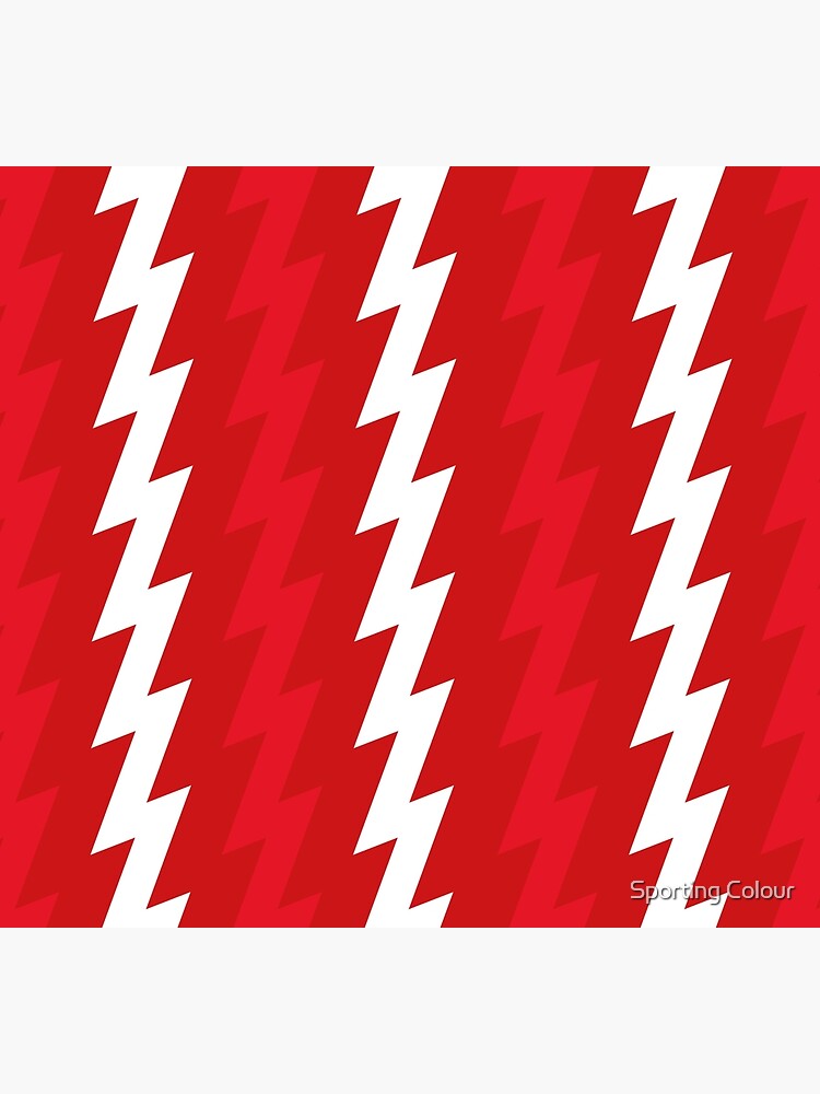 Red Carded Cotton Lightning Bolt Sock