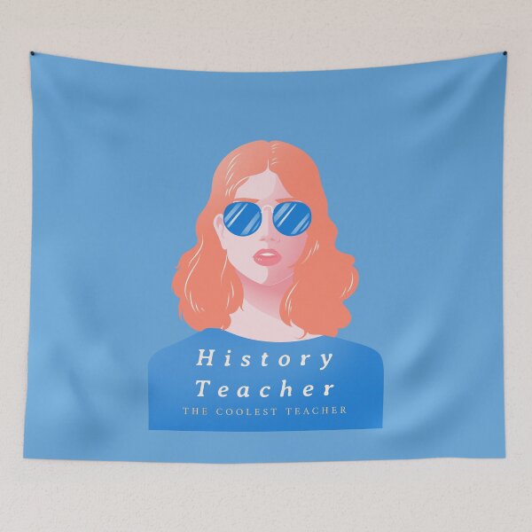 Item preview, history teacher , history teachers always bring up the past designed and sold by amr badawy.