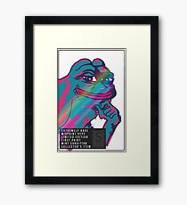 Collector's item Pepe (extremely rare) Framed Print