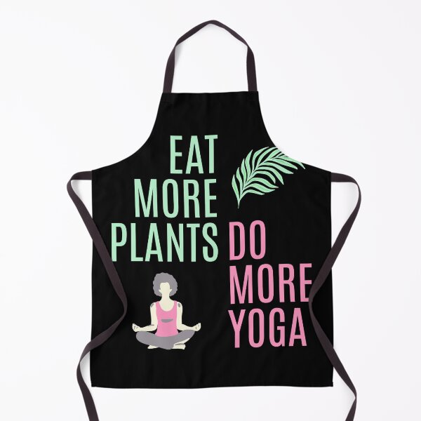 Item preview, Eat More Plants, Do More Yoga (Black) designed and sold by Ogrelink.