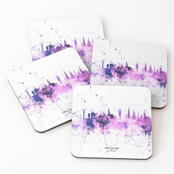 Item preview, Glasgow Scotland Skyline designed and sold by ArtPrints.