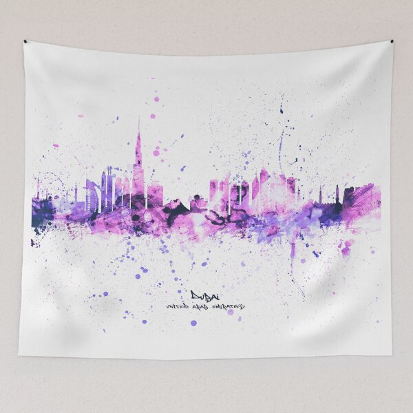 Artikelvorschau, Dubai Skyline entworfen und verkauft von ArtPrints.
