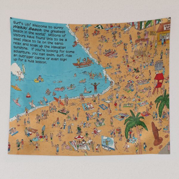 Item preview, Where's Kimo? The Full View Of Waikiki Beach designed and sold by DancingPencil.