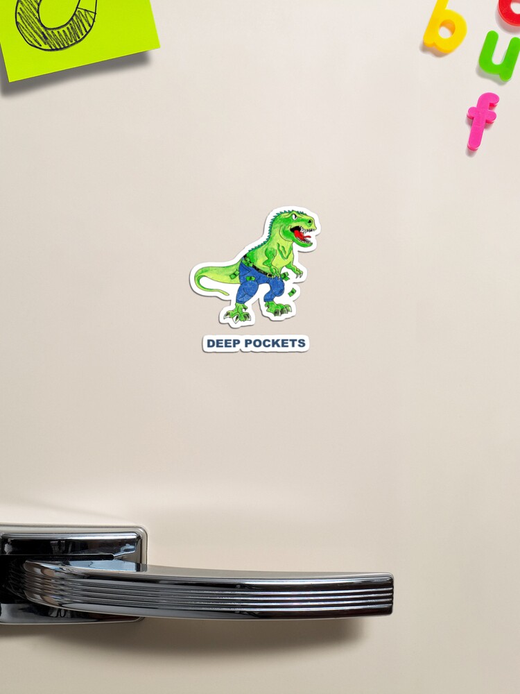 Short Arms And Deep Pockets Fun TRex Illustration  Sticker for Sale by  taiche