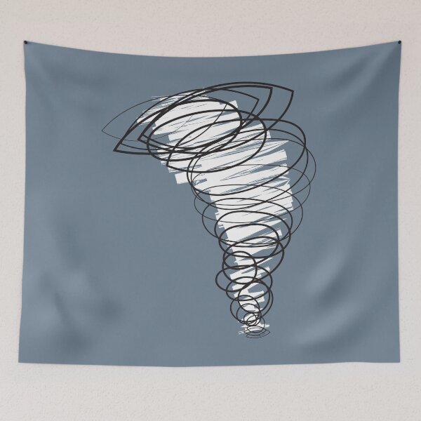 Item preview, Tornado Hunters Storm Chaser Hurricane Hand Drawn Twister designed and sold by MintaApparel.