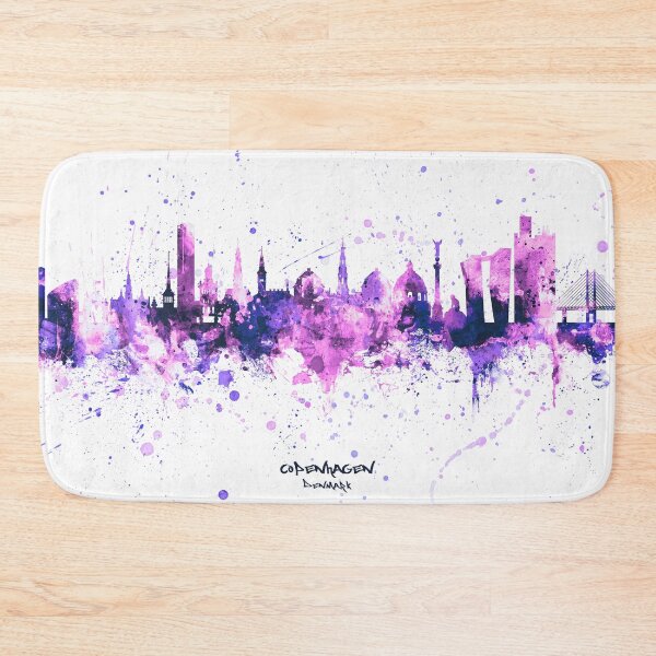 Item preview, Copenhagen Denmark Skyline designed and sold by ArtPrints.