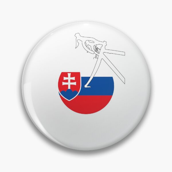 Item preview, Road Bicycle Slovakian Flag designed and sold by RabeDesigns.
