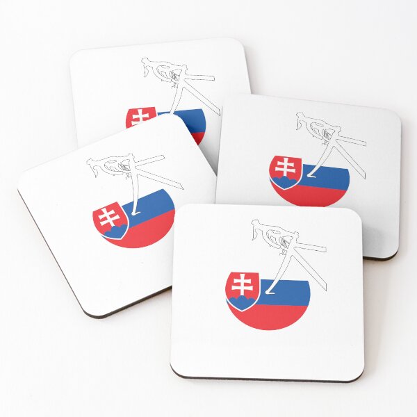 Item preview, Road Bicycle Slovakian Flag designed and sold by RabeDesigns.