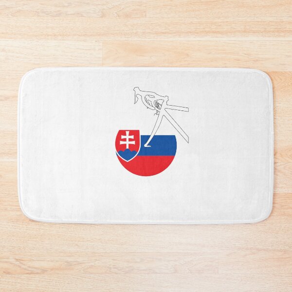 Item preview, Road Bicycle Slovakian Flag designed and sold by RabeDesigns.