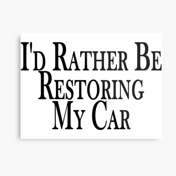 Item preview, Rather Restore Car designed and sold by FireFoxxy.
