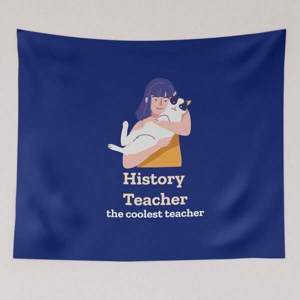 Item preview, history teacher cat lover designed and sold by amr badawy.