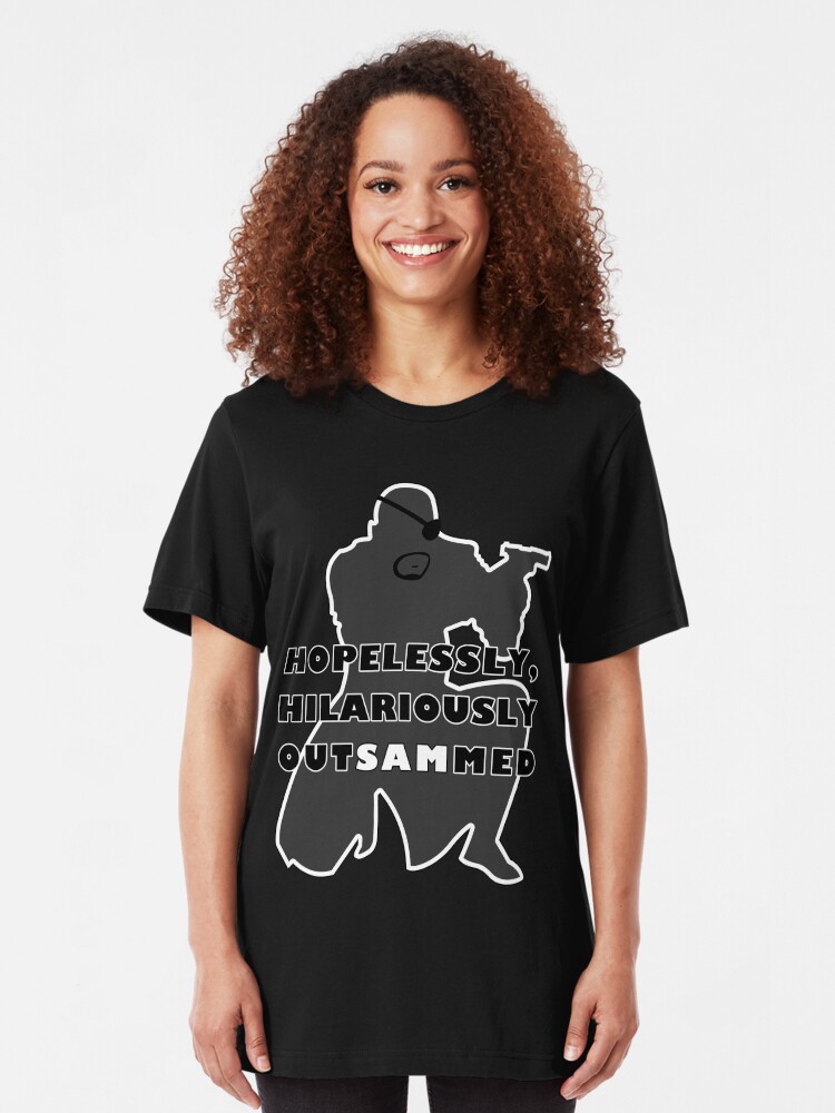 Alternate view of Hopelessly, Hilariously OutSAMmed Slim Fit T-Shirt