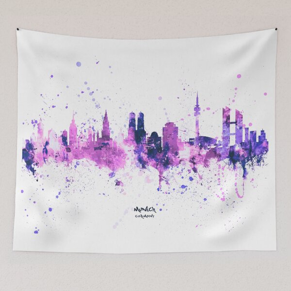Item preview, Munich Germany Skyline designed and sold by ArtPrints.