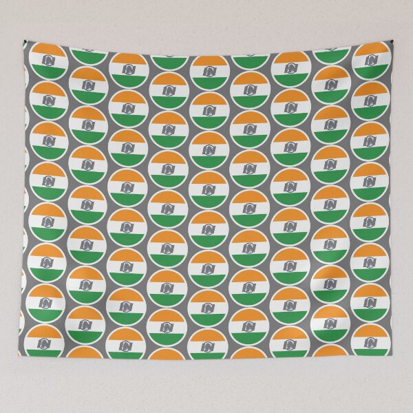 Item preview, India | Round Flag With Country Code designed and sold by CarlosAlberto.