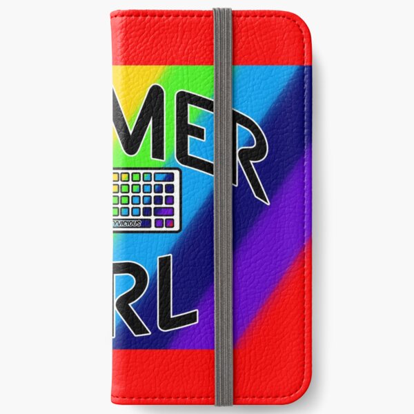Rainbow Gaymer Girl Keyboard Lefty Mouse Logo iPhone Wallet