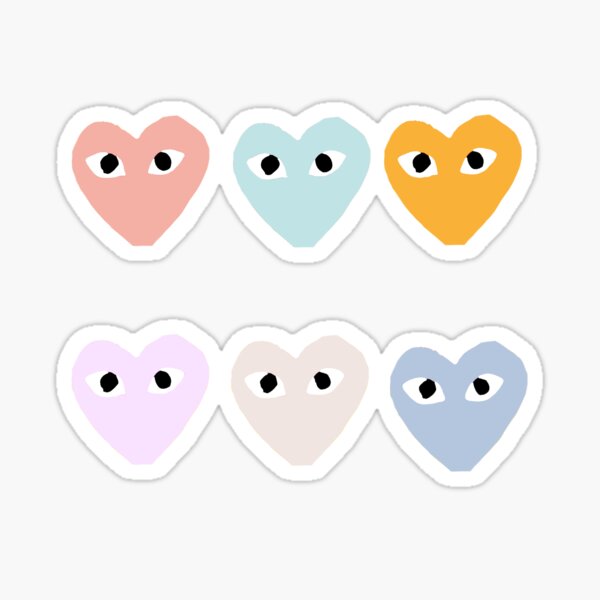 Sticker Herz Mit Augen Redbubble