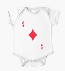 Ace of Diamonds Short Sleeve Baby One-Piece