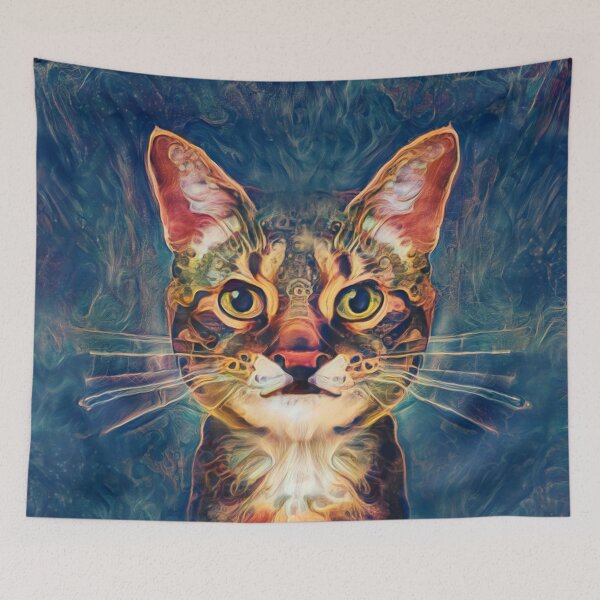 Item preview, Abstractions of abstract abstraction of cat designed and sold by blackhalt.