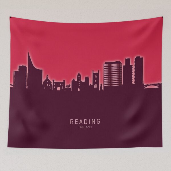 Artikelvorschau, Reading England Skyline entworfen und verkauft von ArtPrints.