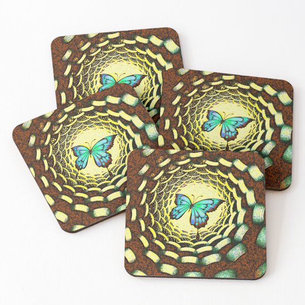 Item preview, Butterfly flying into a portal designed and sold by helenkaiy.