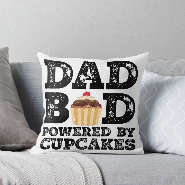 Item preview, Dad Bod Powered By Cupcakes Father Figure Gifts Idea with Funny Graphic for Food Lovers designed and sold by Orange Pieces.