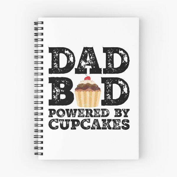 Item preview, Dad Bod Powered By Cupcakes Father Figure Gifts Idea with Funny Graphic for Food Lovers designed and sold by Orange Pieces.