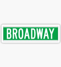 Broadway, panneau de rue de New York Sticker