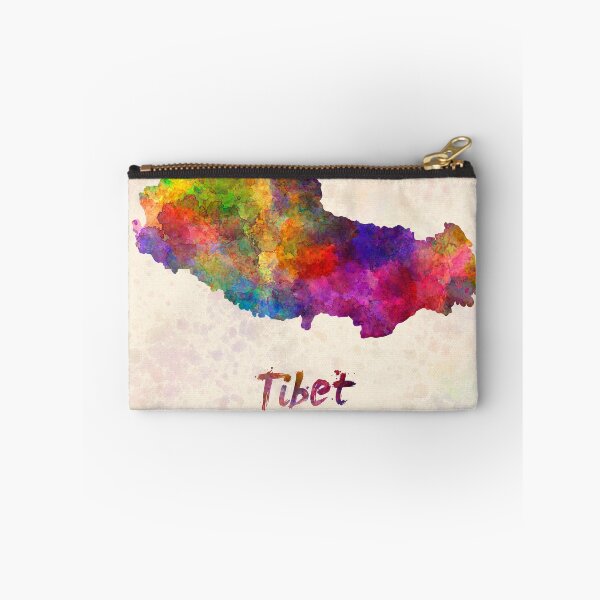 Item preview, Tíbet watercolor map designed and sold by paulrommer.