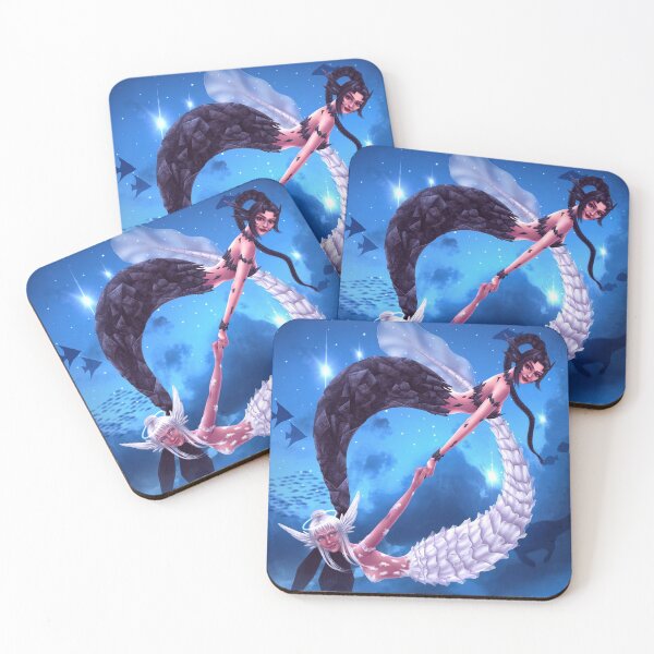 Item preview, Angel and Demon Mermaids designed and sold by LBC Illustrations.