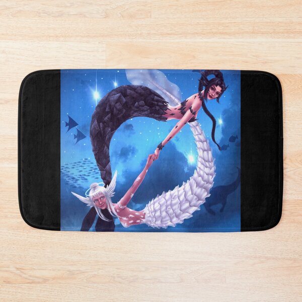 Item preview, Angel and Demon Mermaids designed and sold by LBC Illustrations.