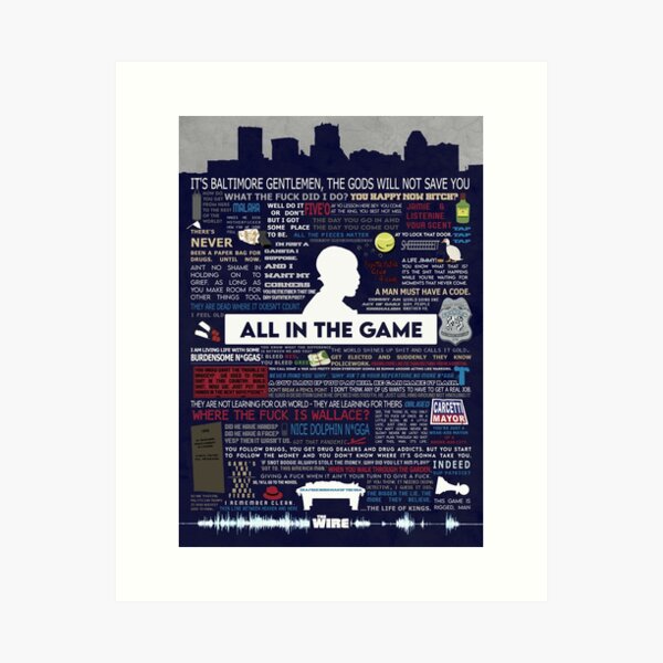 The Wire - Quotes & Symbols Art Print