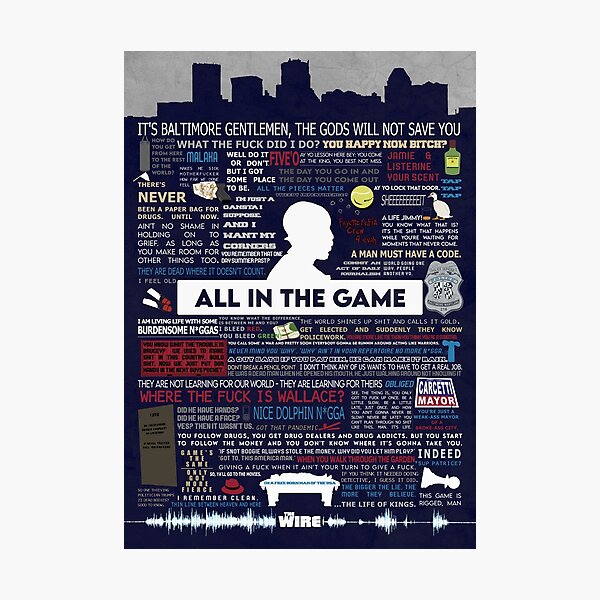 The Wire - Quotes & Symbols Photographic Print