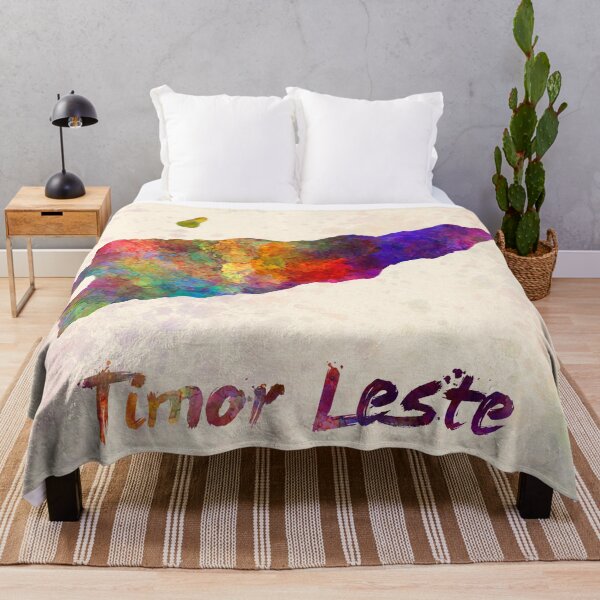 Item preview, Timor Leste watercolor map designed and sold by paulrommer.