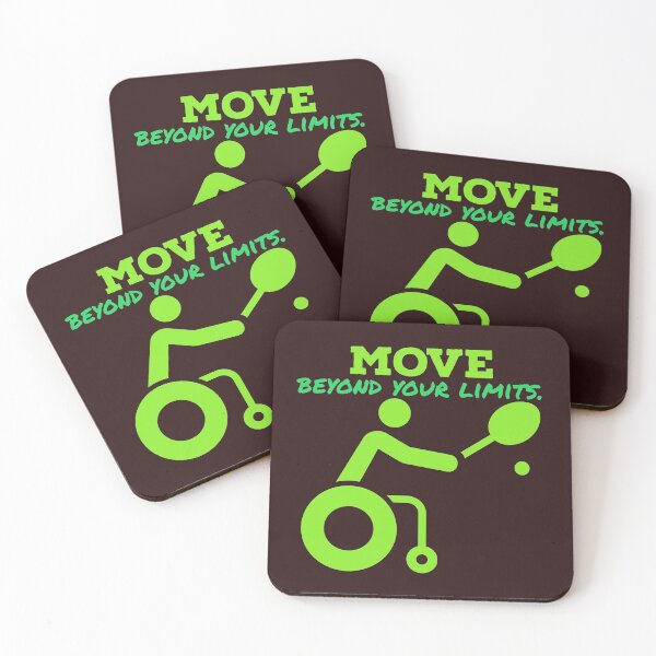 Item preview, move beyond your limits. differently abled individual, playing tennis designed and sold by doctors-apparel.