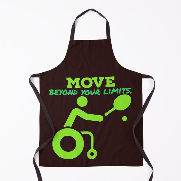Item preview, move beyond your limits. differently abled individual, playing tennis designed and sold by doctors-apparel.