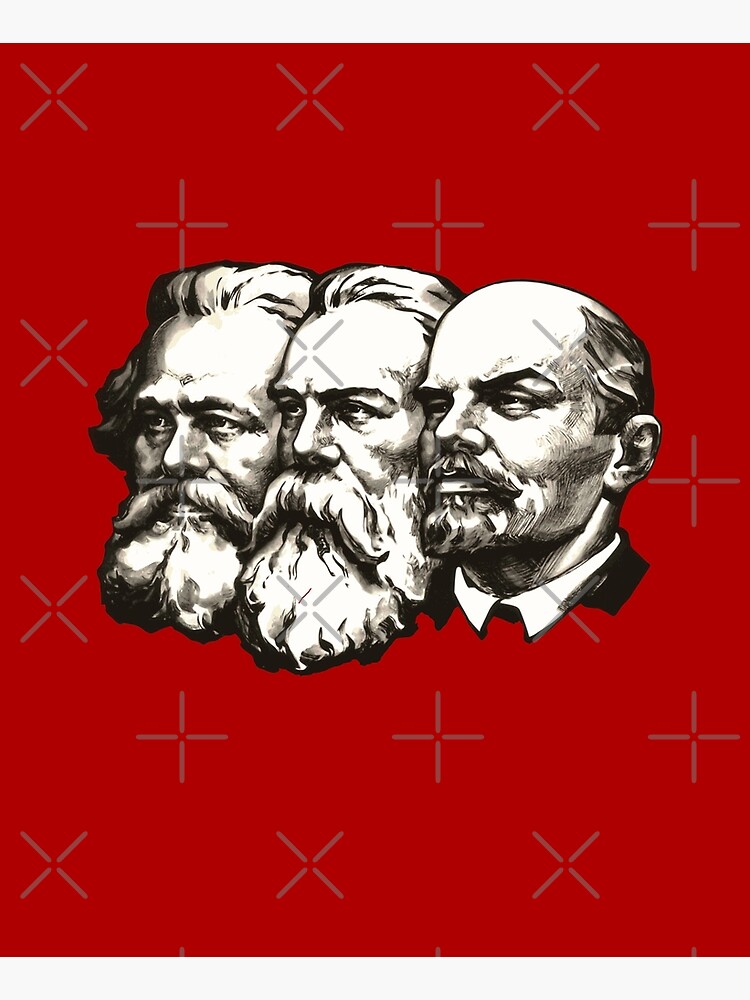 Marx, Engels and Lenin  by Beltschazar